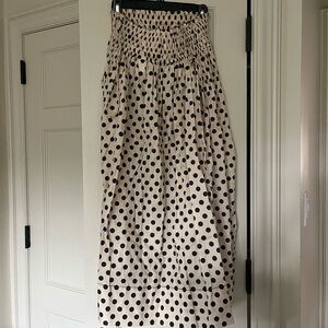 Zara Polka Dot Midi Skirt NWT